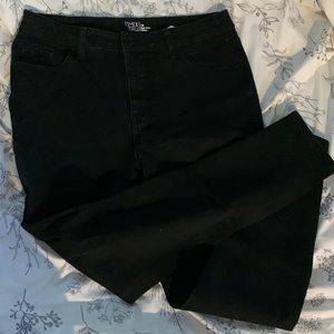 Black High Rise Skinny Jeans